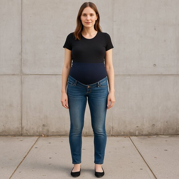 & Denim (H&M) Denim - & Denim Mama Maternite’ Skinny Tapered Denim Maternity Jeans Size Small